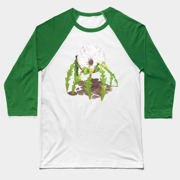 Dandelion Mage Spider - Magus Taraxacum Officinale Baseball T-Shirt by FishWithATopHat